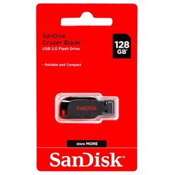 SANDISK Cruzer Blade USB 2.0 Flash Drive 128GB
